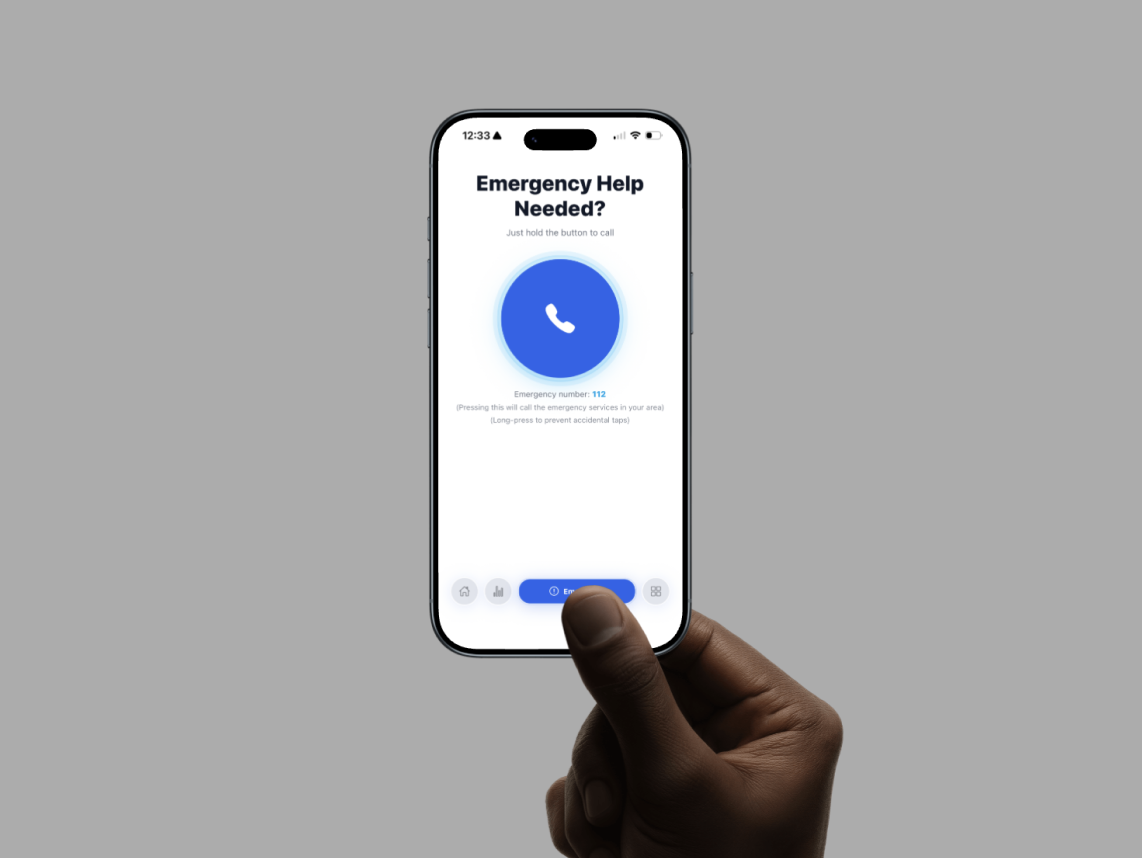 Emergency access screen