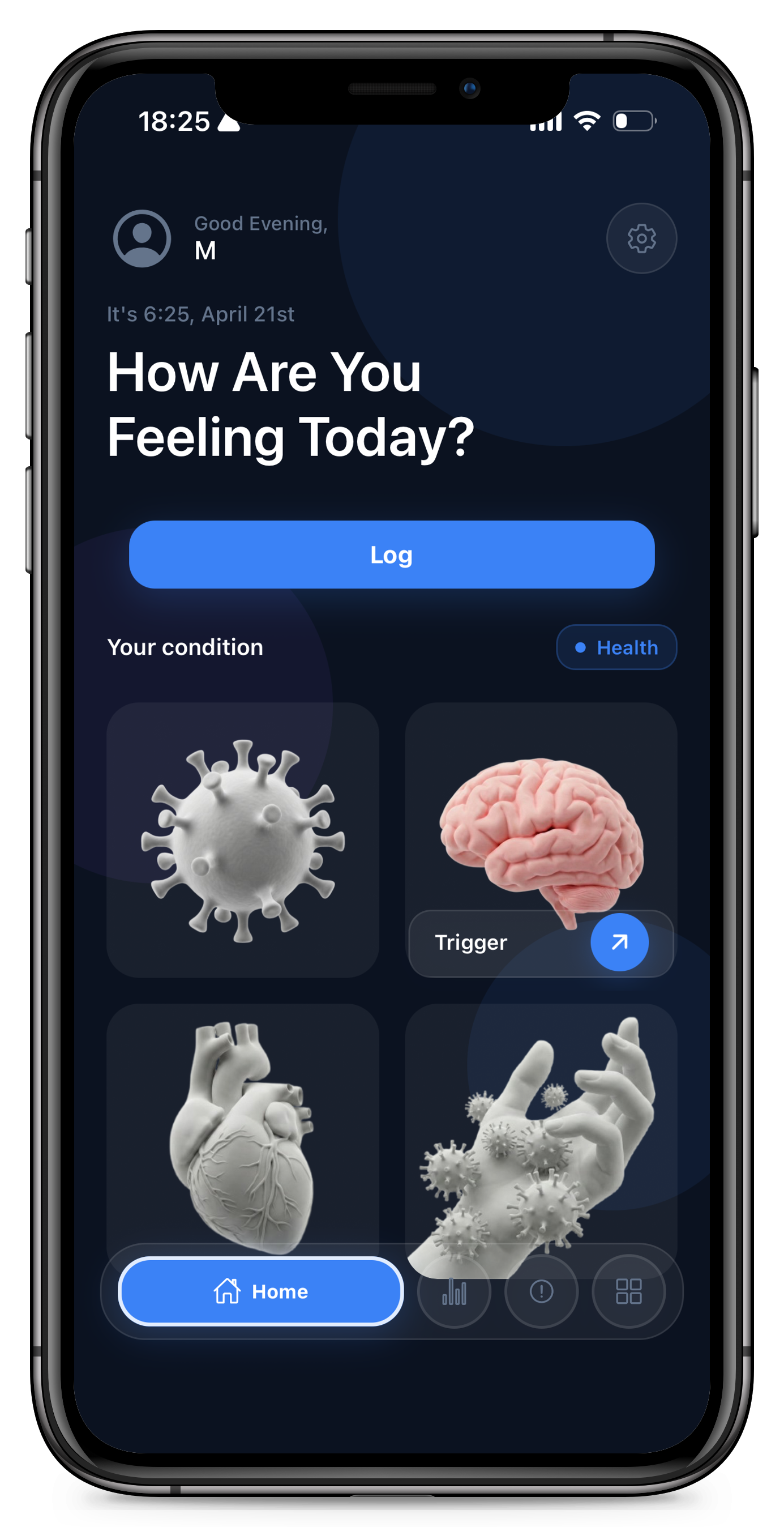 MastCell Tracker — Daily symptom log